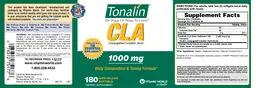 Label for Tonalin CLA 1000 mg