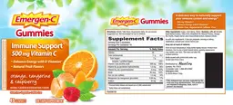 Label for Immune Support 500 mg Vitamin C