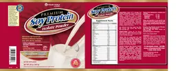 Label for Premium Soy Protein Isolate Powder Vanilla