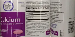 Label for Calcium 600 mg