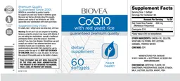 Label for CoQ10 with Red Yeast Rice