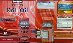 Label for Krill Oil 500 mg