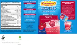 Label for Immune+ Cherry