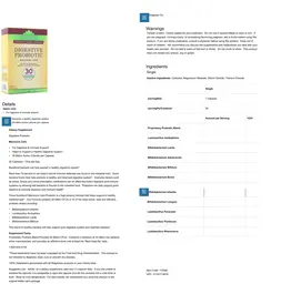 Label for Digestive Probiotic