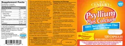 Label for Psyllium plus Calcium