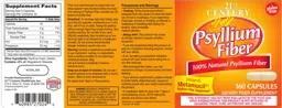 Label for Psyllium Fiber