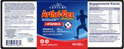 Label for Arthri-Flex Advantage + Vitamin D3