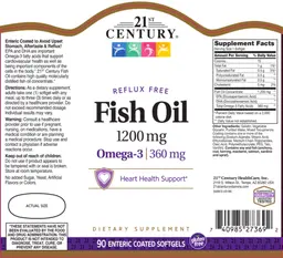 Label for Fish Oil 1200 mg