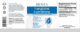 Label for L-Arginine L-Ornithine 750 mg