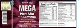Label for Mega Vita Min For Seniors