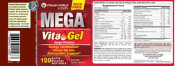 Label for Mega Vita Gel Iron Free