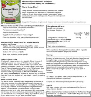 Ginkgo Biloba Extract