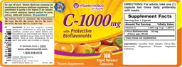 Label for C-1000 mg With Protective Bioflavonoids