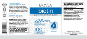 Biotin 5000 mcg