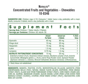 Concentrated Fruits and Vegetables - Che