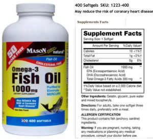 Omega-3 Fish Oil 1000 mg