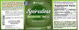 Spirulina 500 mg