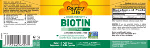 High Potency Biotin 5 mg