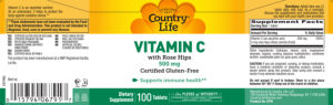 Vitamin C with Rose Hips 500 mg