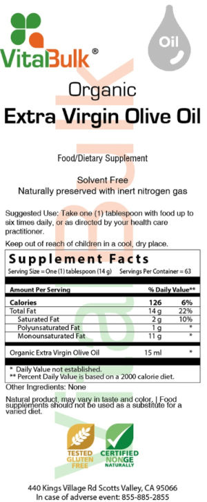 Organic Extra Virgin Olive Oil