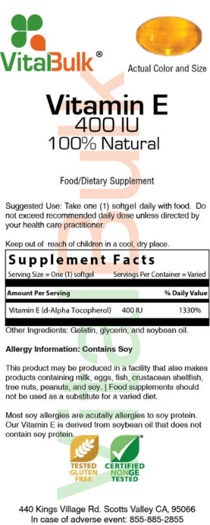 Vitamin E 400 IU