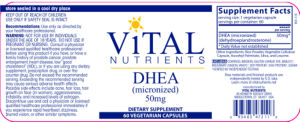 DHEA (Micronized) 50 mg