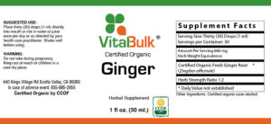 Certified Organic Ginger