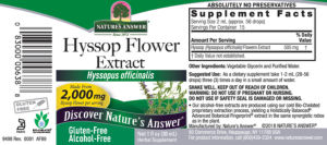 Hyssop Flower Extract Alcohol-Free