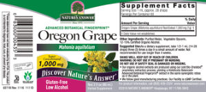 Oregon Grape 1,000 mg