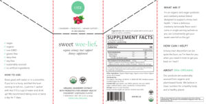 Sweet Wee-lief. Cranberry Lemonade Flavo