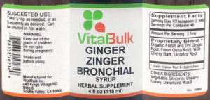 Ginger Zinger Bronchial Syrup