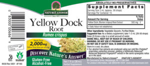 Yellow Dock Root Alcohol-Free