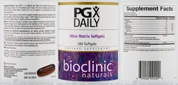Label for PGX Daily Ultra Matrix Softgels