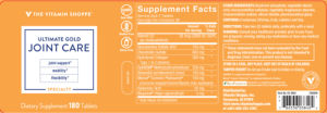 Label for Ultimate Gold Joint Care