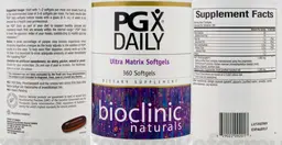 Label for PGX Daily Ultra Matrix Softgels