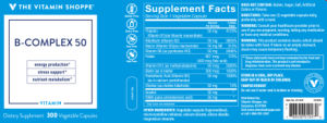 Label for B-Complex 50
