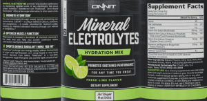 Mineral Electrolytes Fresh Lime Flavor