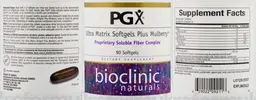 Label for PGX Daily Ultra Matrix Softgels Plus Mulberry