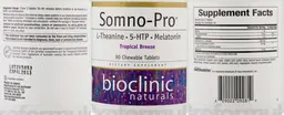 Label for Somno-Pro Tropical Breeze