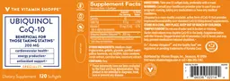 Label for Ubiquinol CoQ-10 200 mg