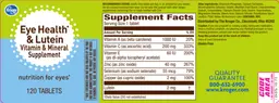 Label for Eye Health & Lutein