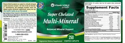 Label for Super Chelated Multi-Mineral