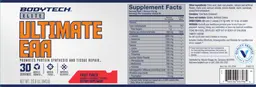Label for Ultimate EAA Fruit Punch