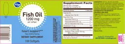 Label for Fish Oil 1200 mg