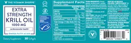 Label for Extra Strength Krill Oil 1000 mg