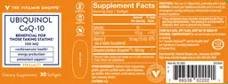 Label for Ubiquinol CoQ-10 100 mg