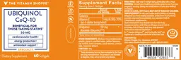 Label for Ubiquinol CoQ-10 50 mg