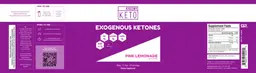 Label for Exogenous Ketones Pink Lemonade