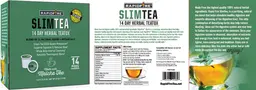 Label for SlimTea Real Lemon Flavor