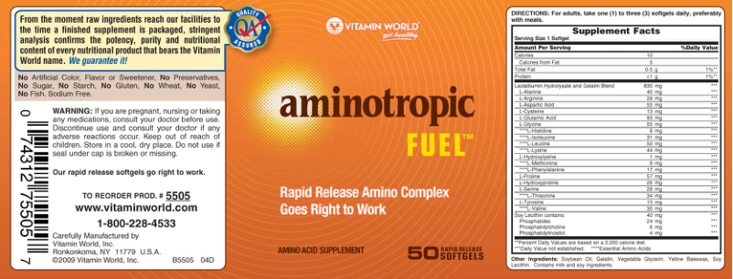 Label for Aminotropic Fuel
